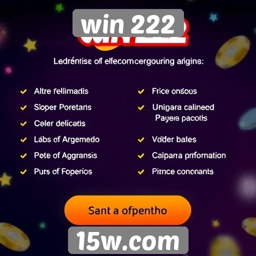 Métodos de pagamento disponíveis na win 222